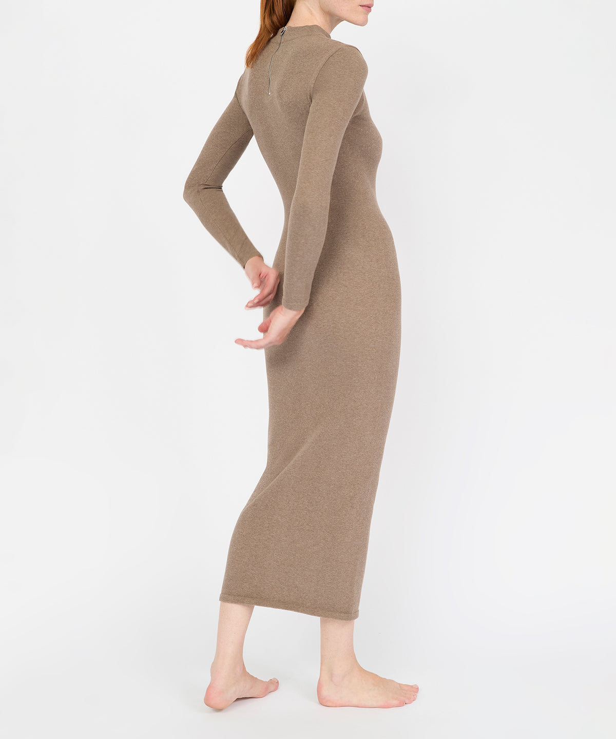 Yasmin Dress - Hazelnut Melange