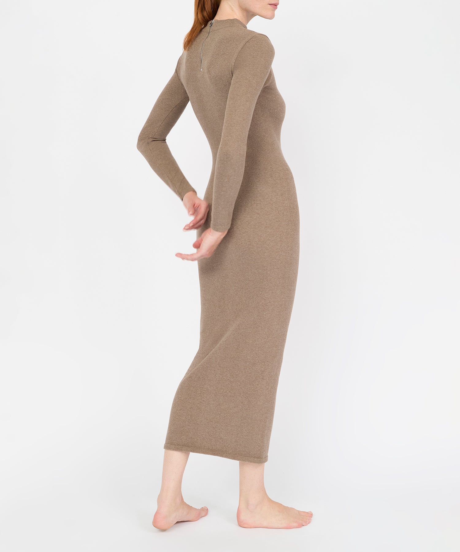 Yasmin Dress - Hazelnut Melange