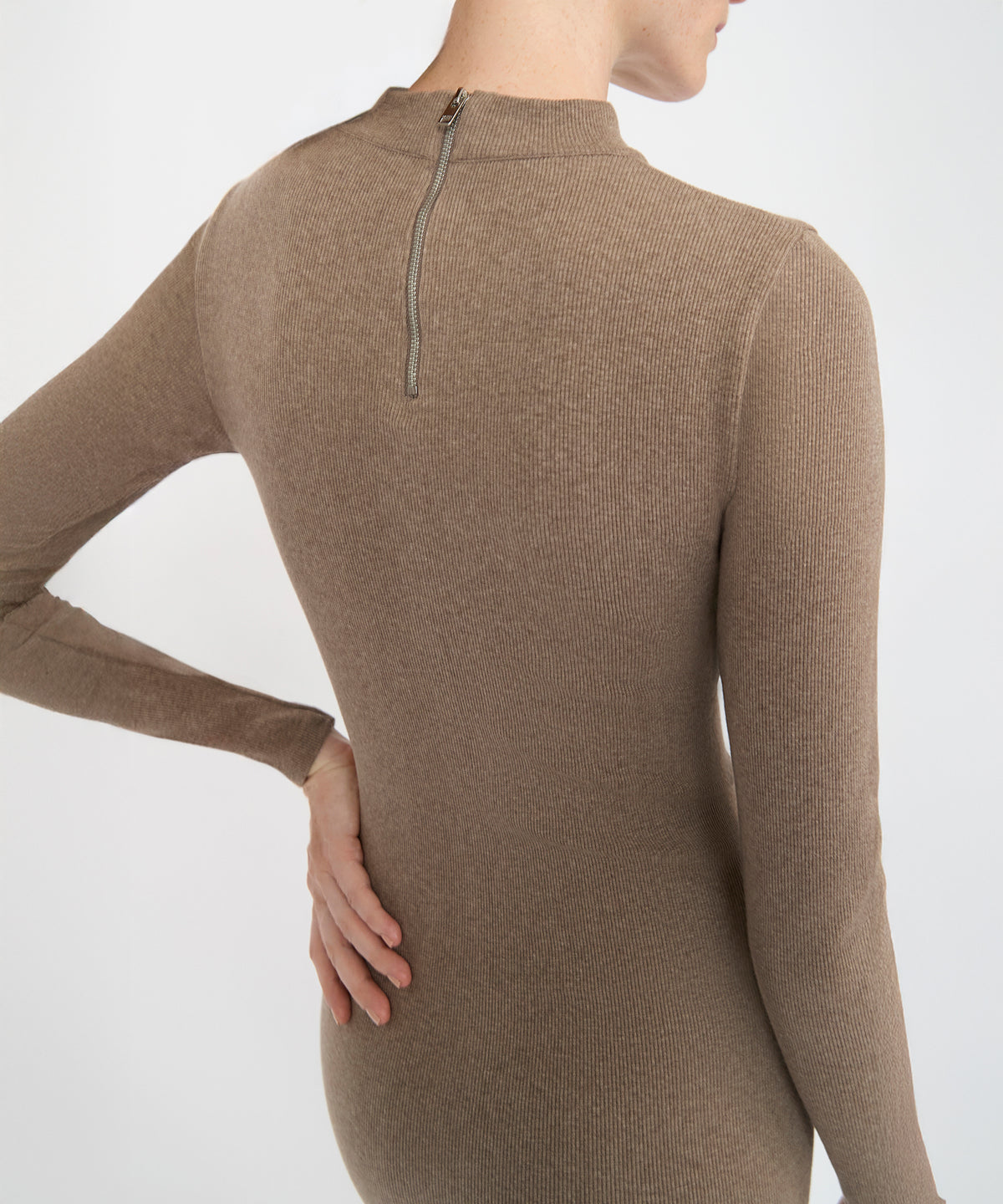 Yasmin Dress - Hazelnut Melange