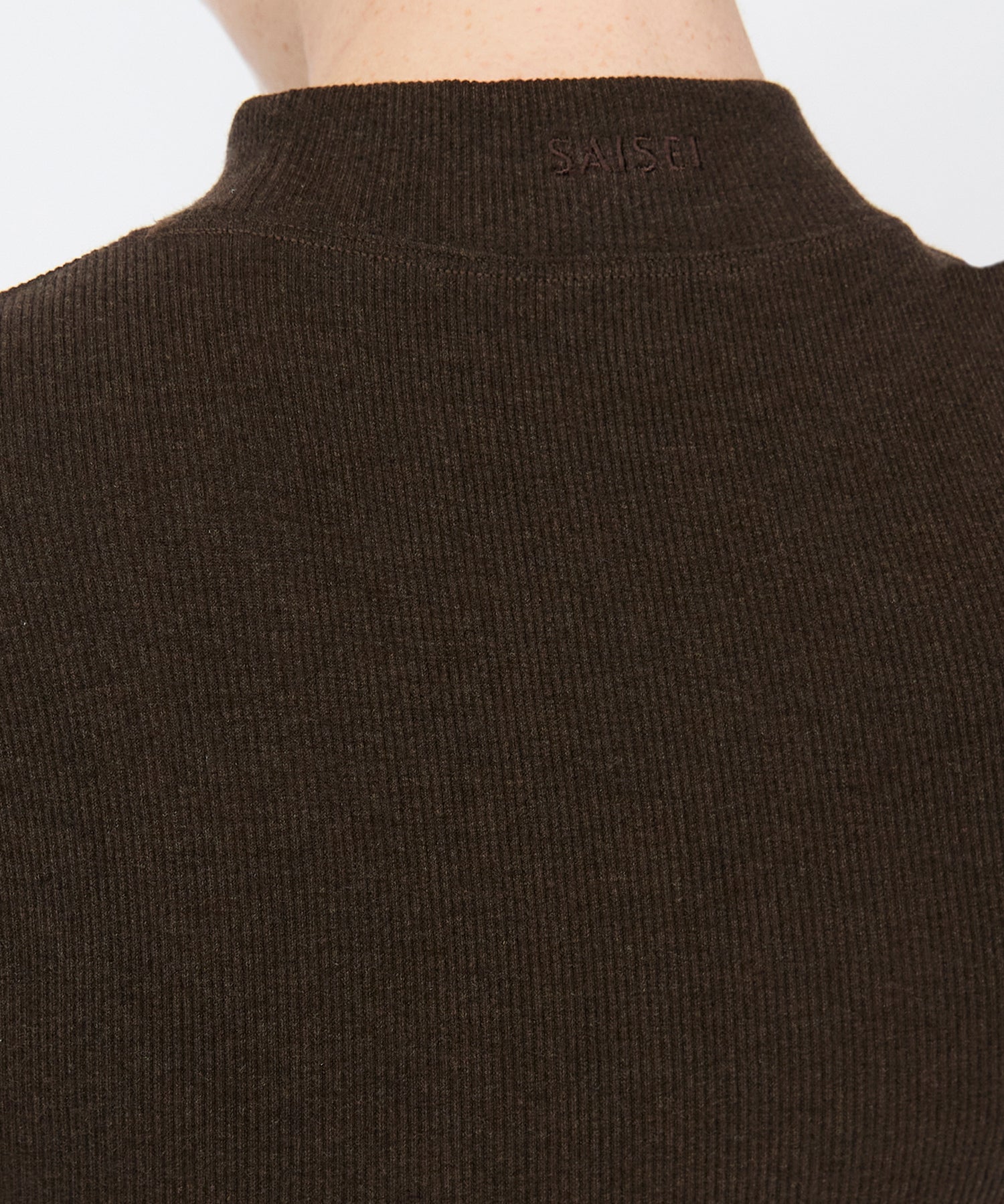 Eve Turtleneck Top - Sepia Melange