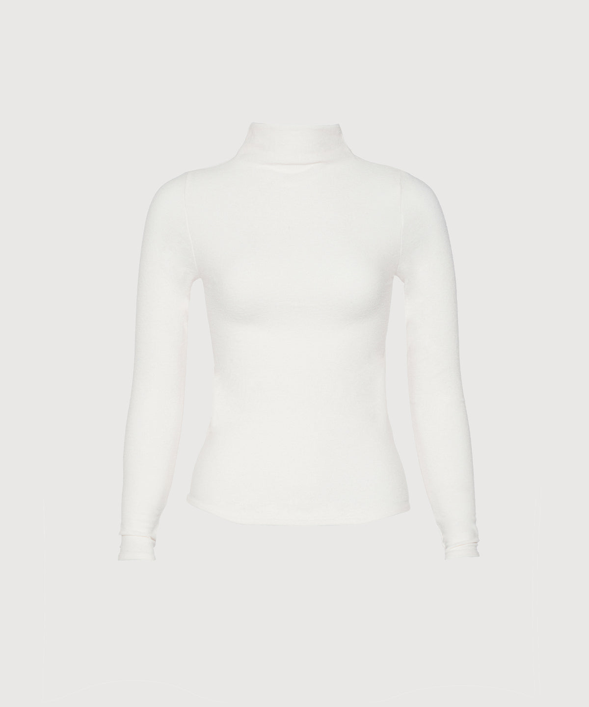 Janice Turtleneck Top - Pearl