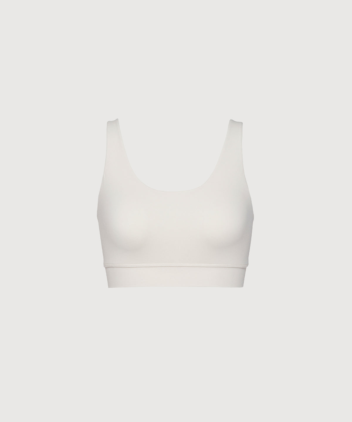 Double Scoop Bra Top - Pearl