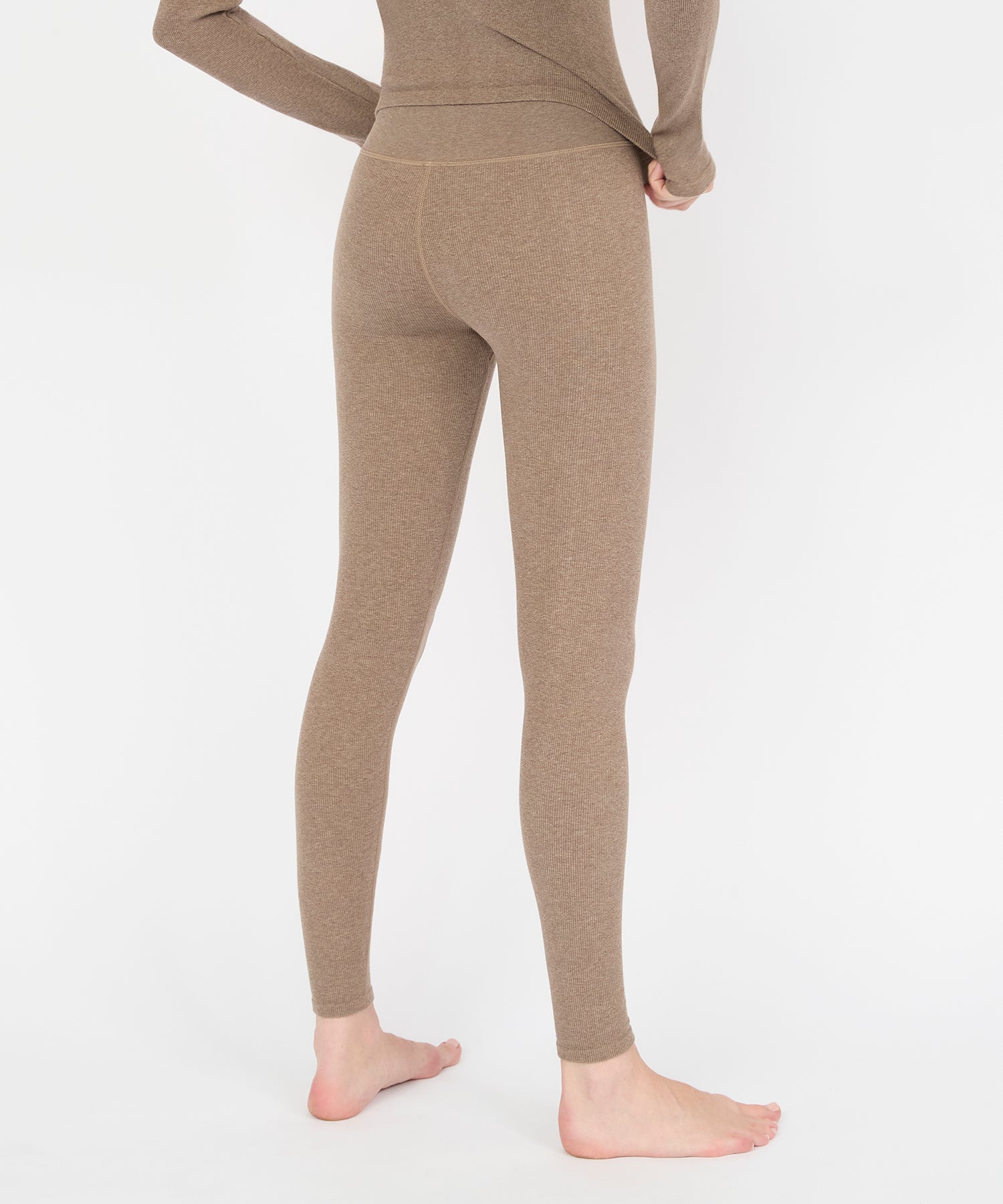 Valerie High Rise Legging 28" - Hazelnut Melange