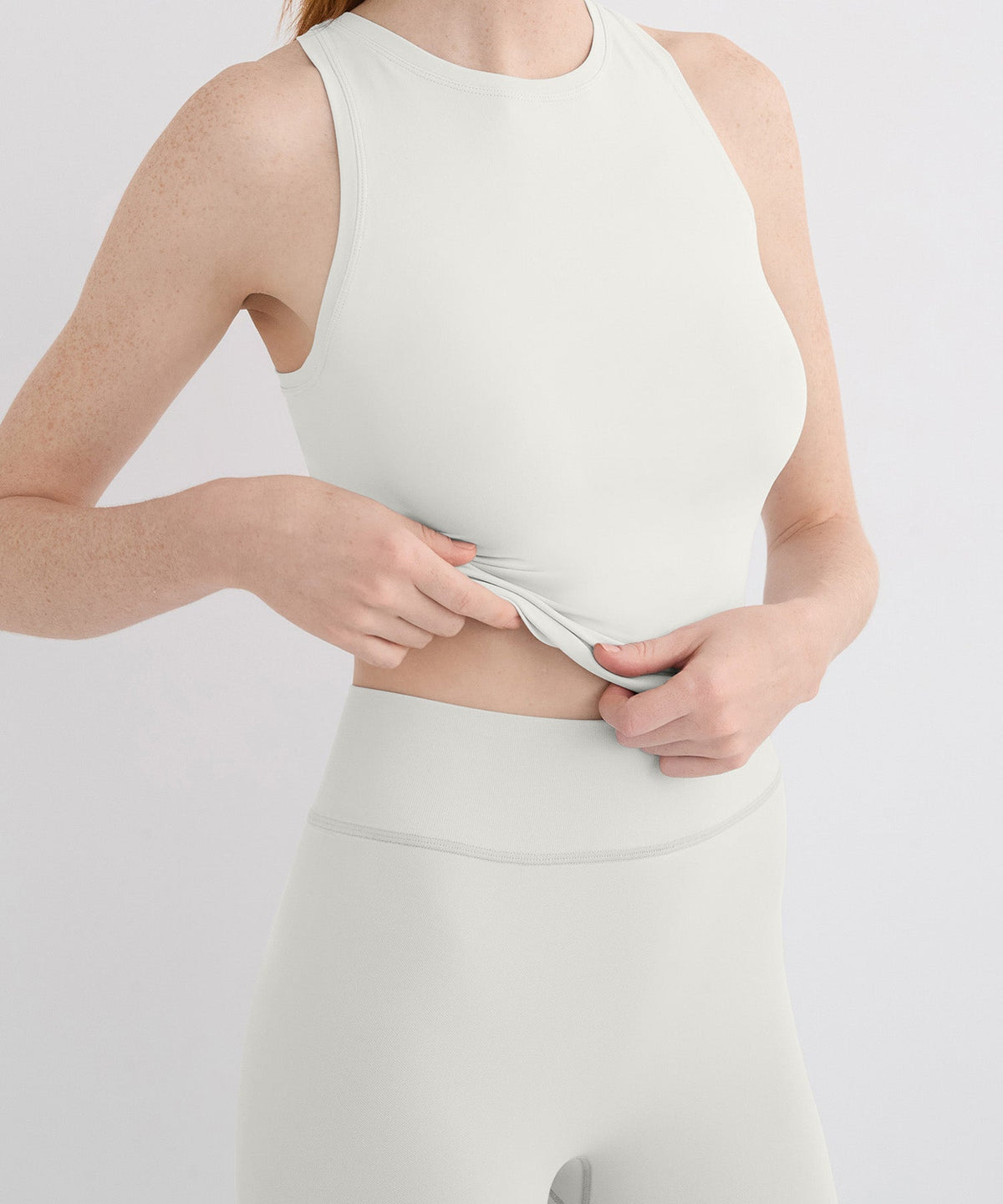 High Neck Tank - Pearl