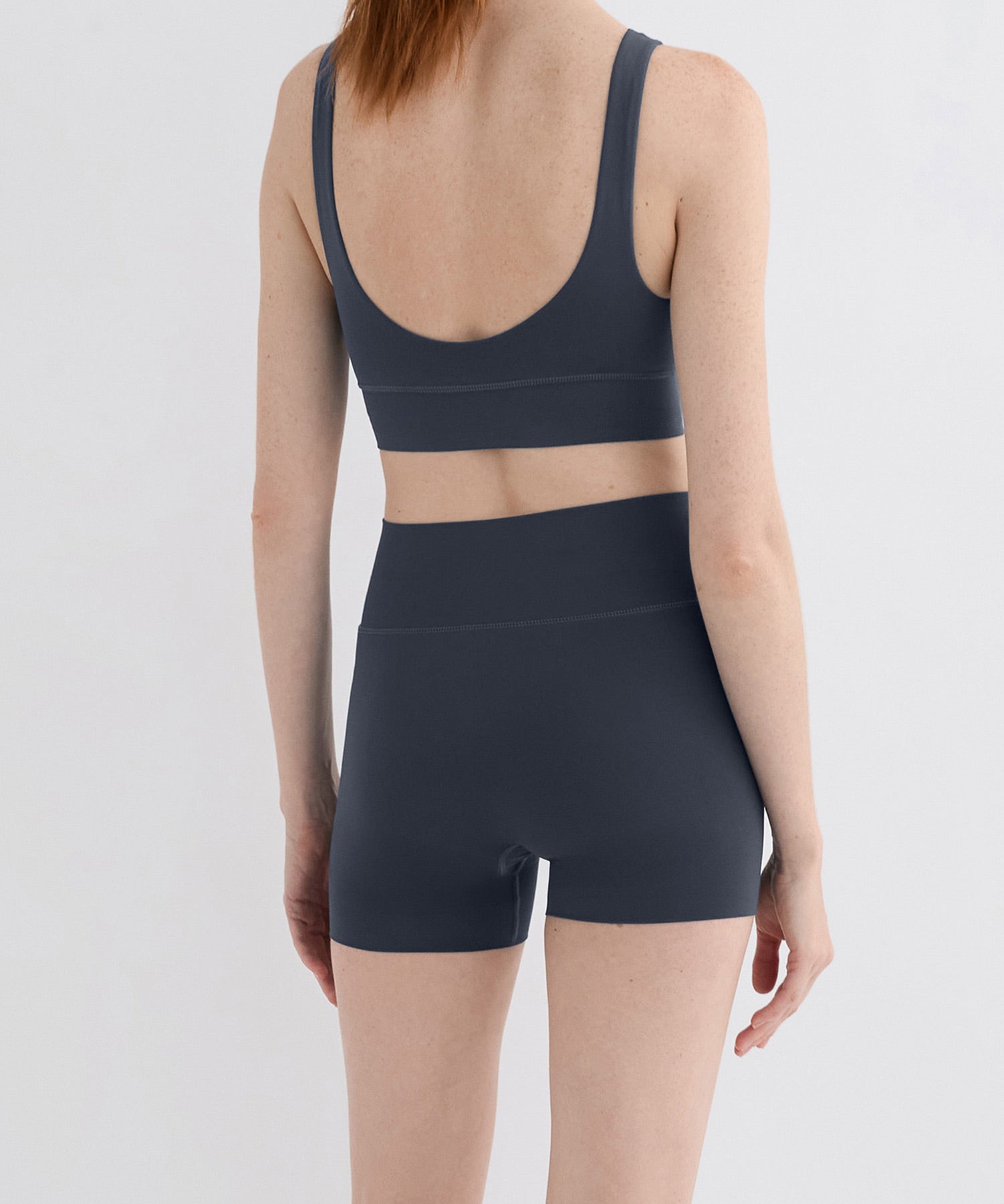 High Neck Bra Top - Navy