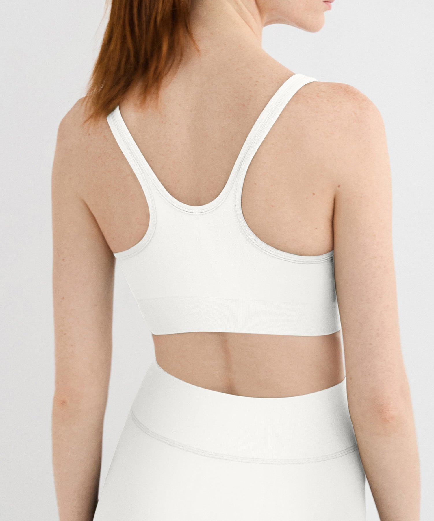 Performance Racerback Sports Bra - Pearl