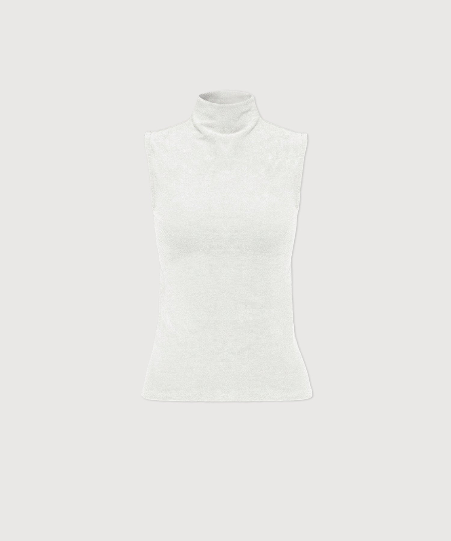 Gloria High Neck Tank - Pearl