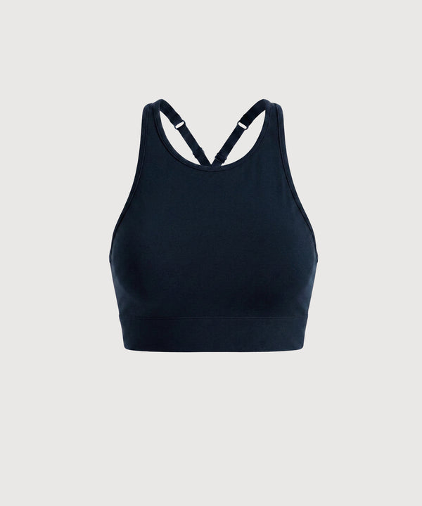 High Neck Movement Bra - Navy