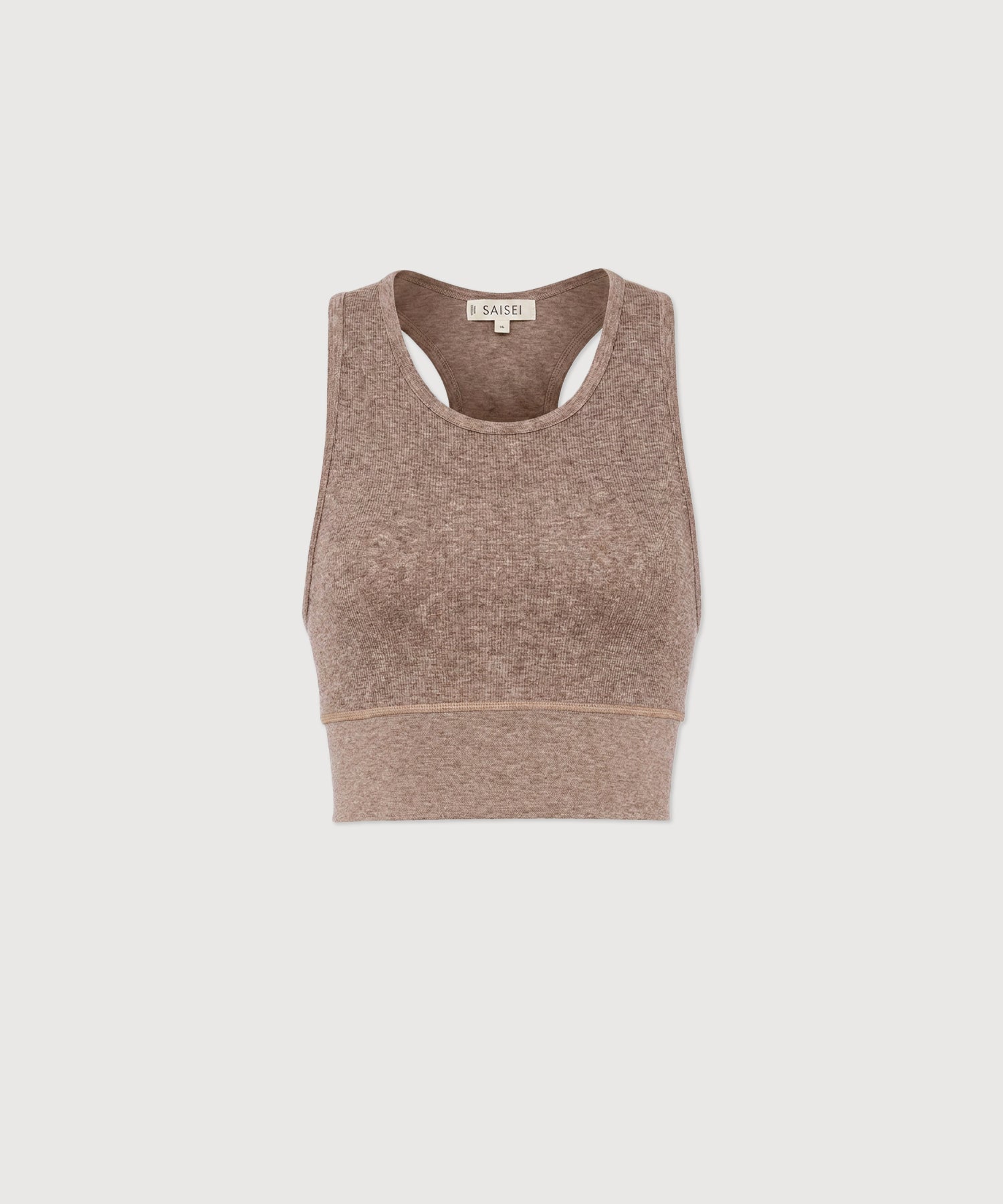 Carrie Crop Top - Hazelnut Melange