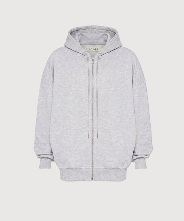 Stevie Oversized Hoodie - Heather Grey