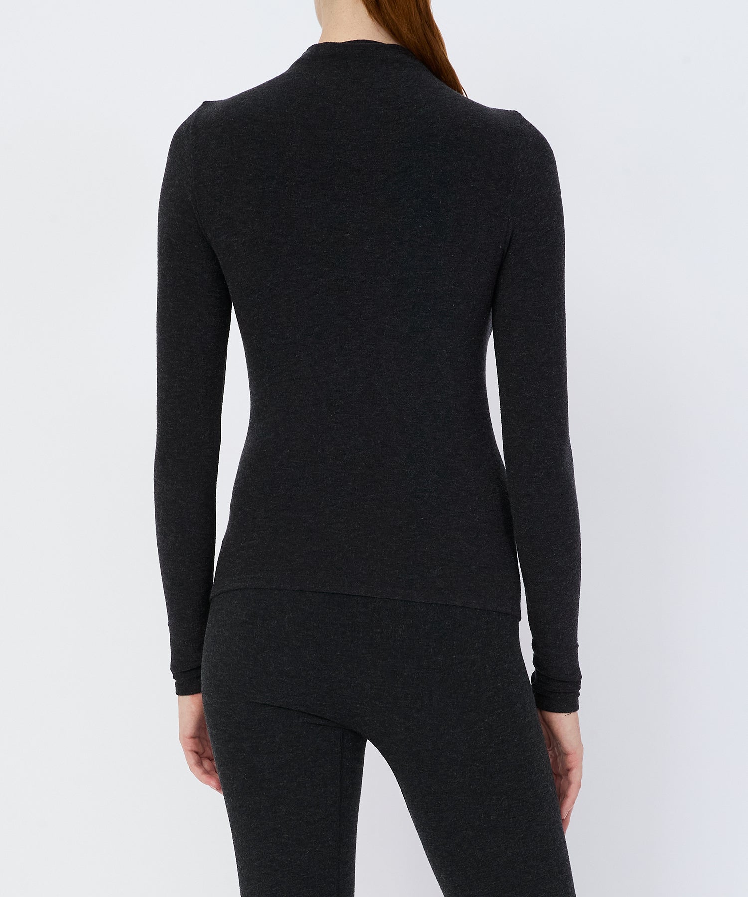 Janice Turtleneck Top - Black