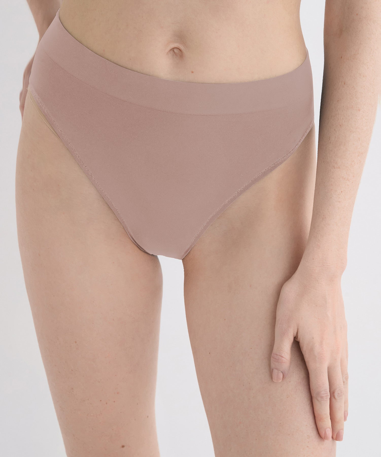 High Waist Brief 3 Pack - Taupe