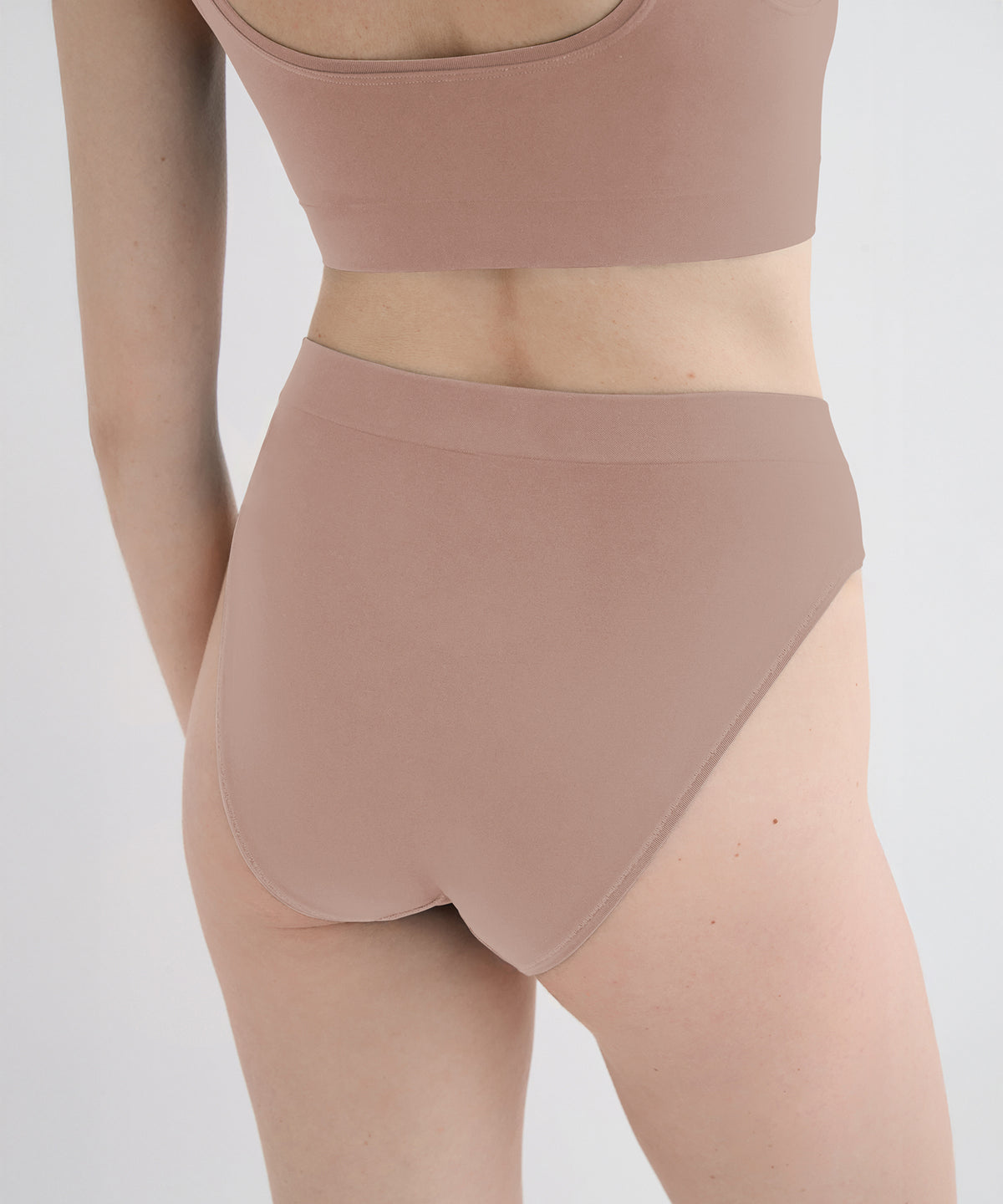 High Waist Brief 3 Pack - Taupe