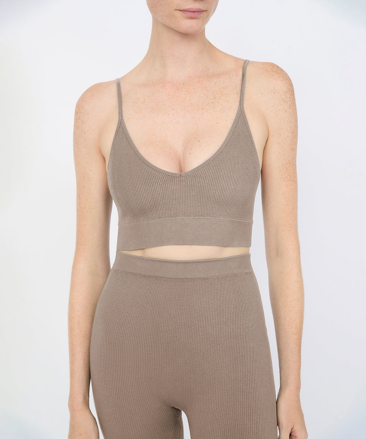 Bianca Rib Bralette - Latte