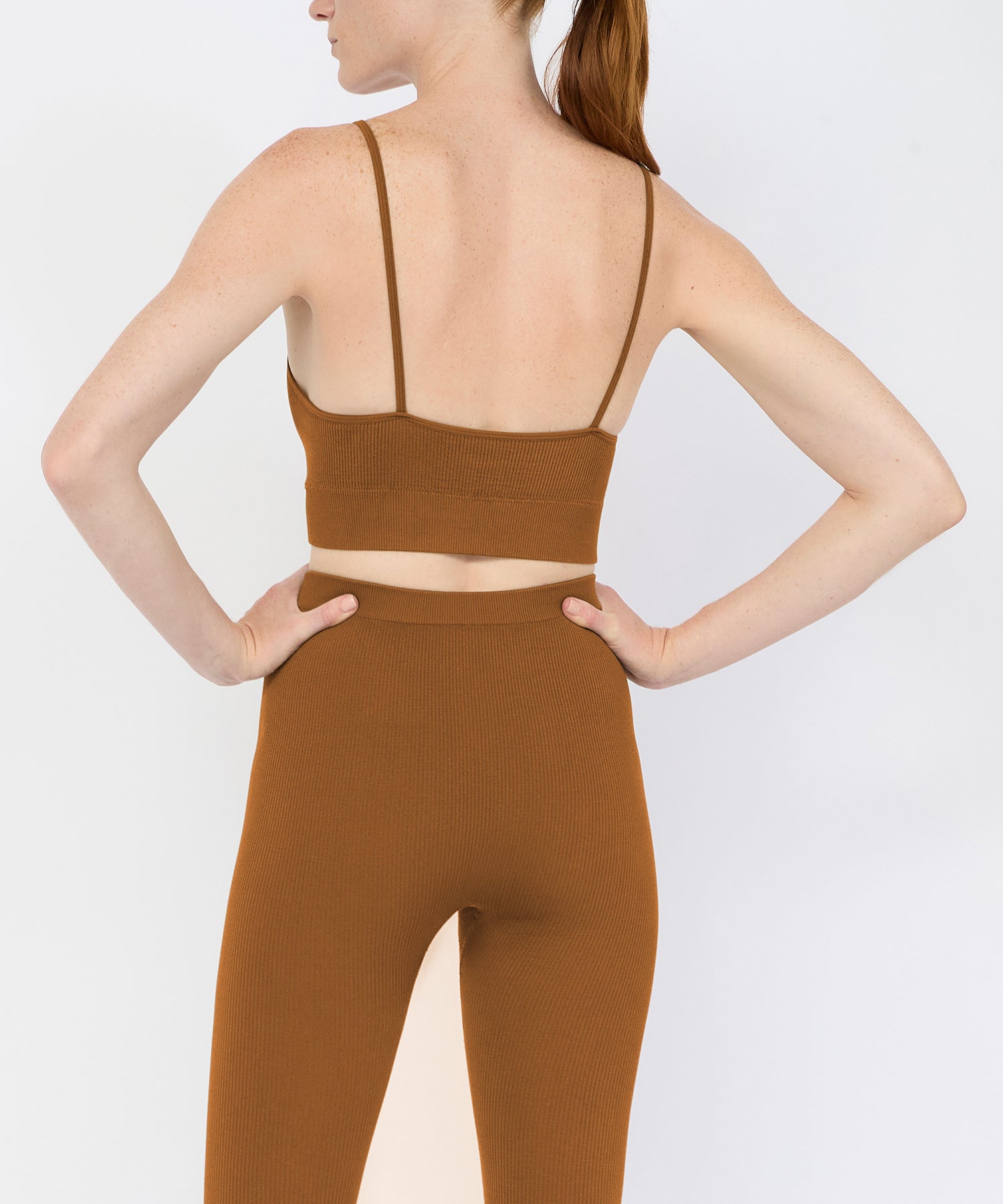 Bianca Rib Bralette - Terracotta