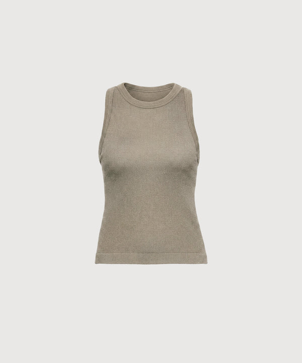 Lily Rib Tank - Ash