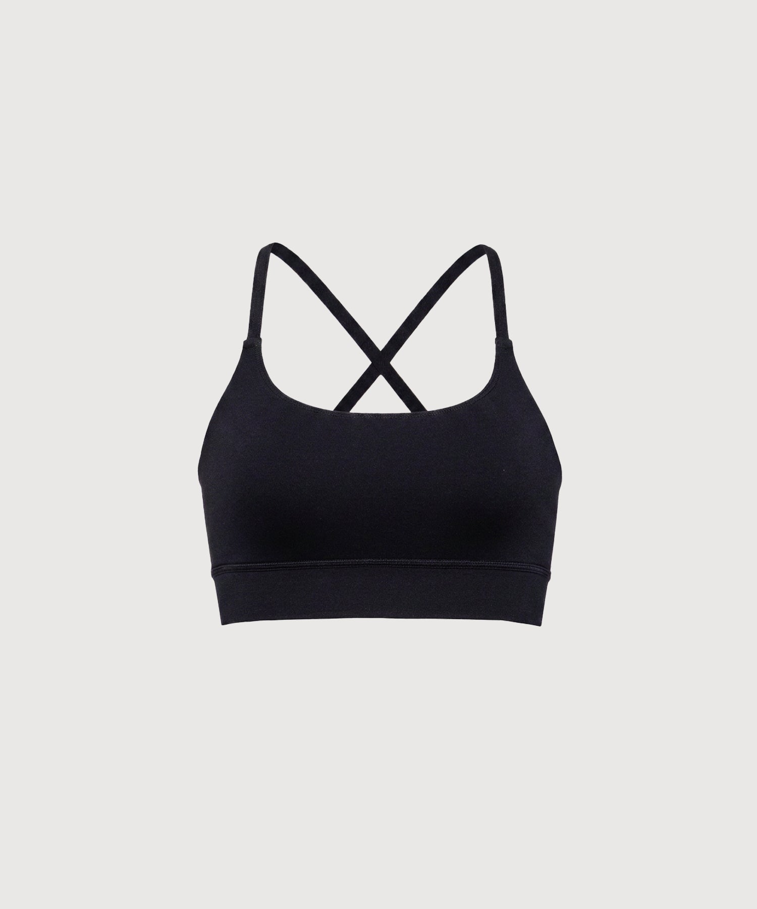 X-Back Lounge Bra Top - Black