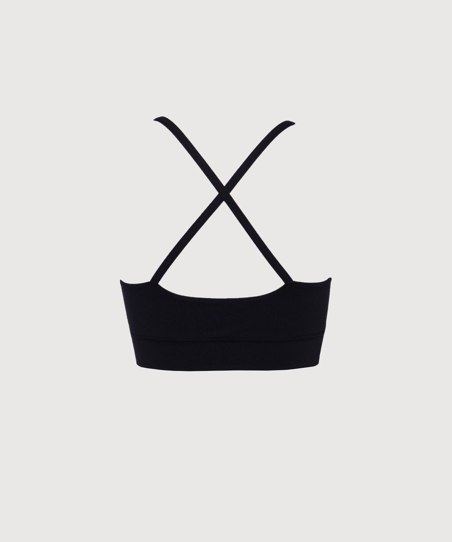 X-Back Lounge Bra Top - Black