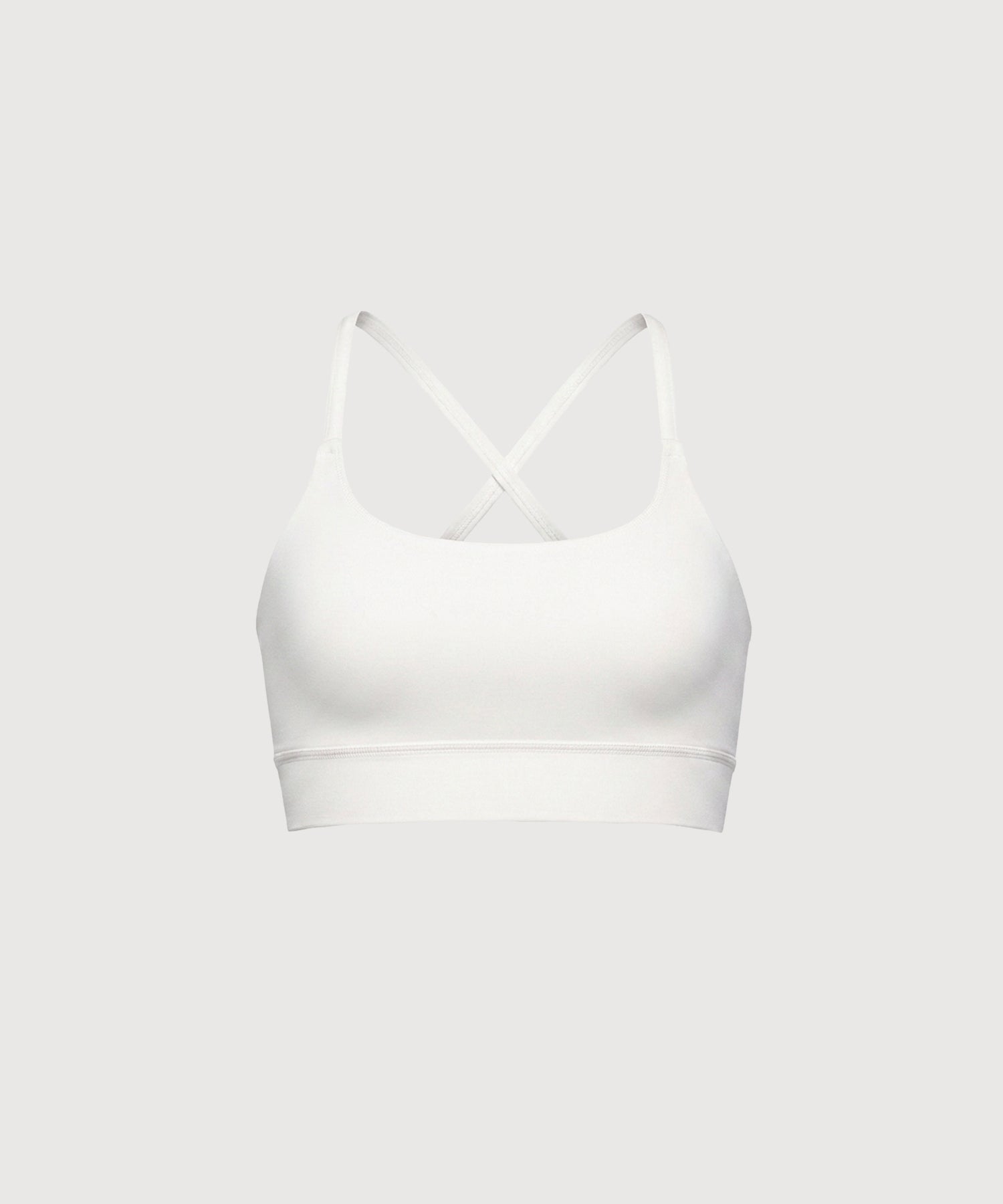 X-Back Lounge Bra Top - Pearl