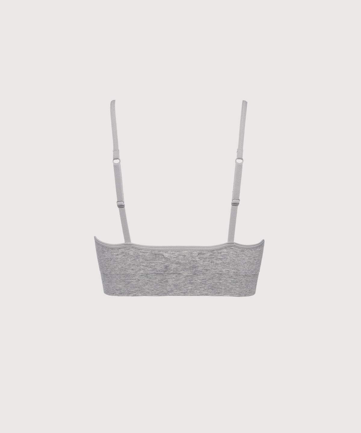 Seamless Cotton Triangle Bra - Heather Grey