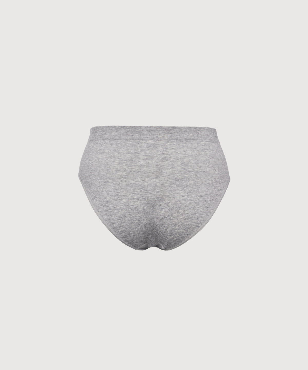 Seamless Cotton High Waist Brief - Heather Grey