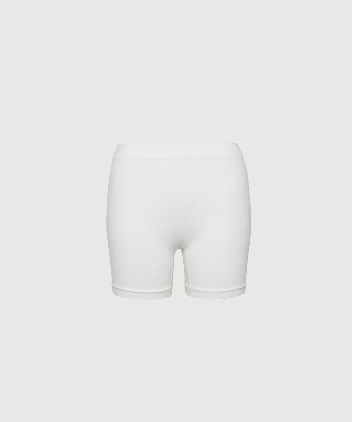 High-Rise Seamless Cotton Boyshorts - Pearl