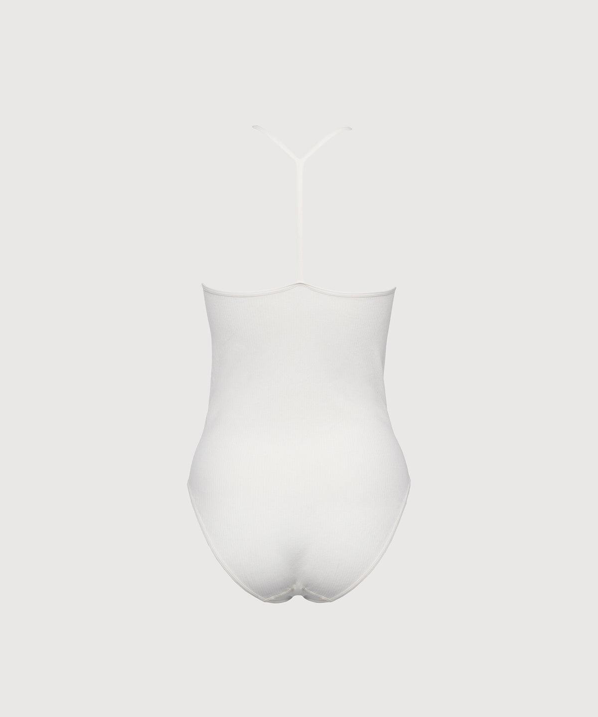 T-Back Seamless Cotton Bodysuit - Pearl