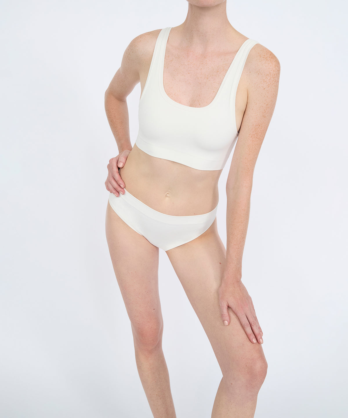 High Waist Brief 3 Pack - Pearl