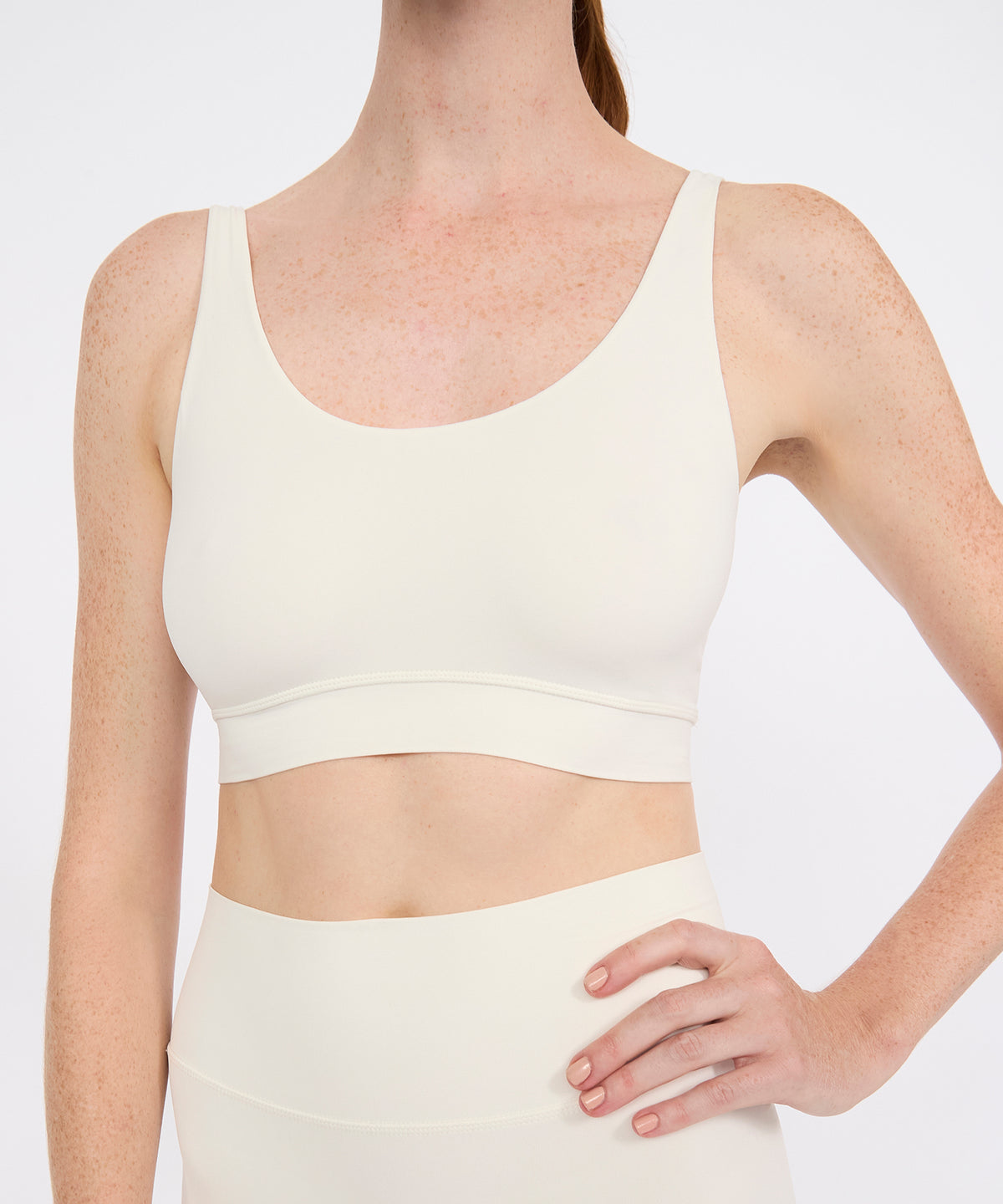 Scoop Bra Top - Pearl