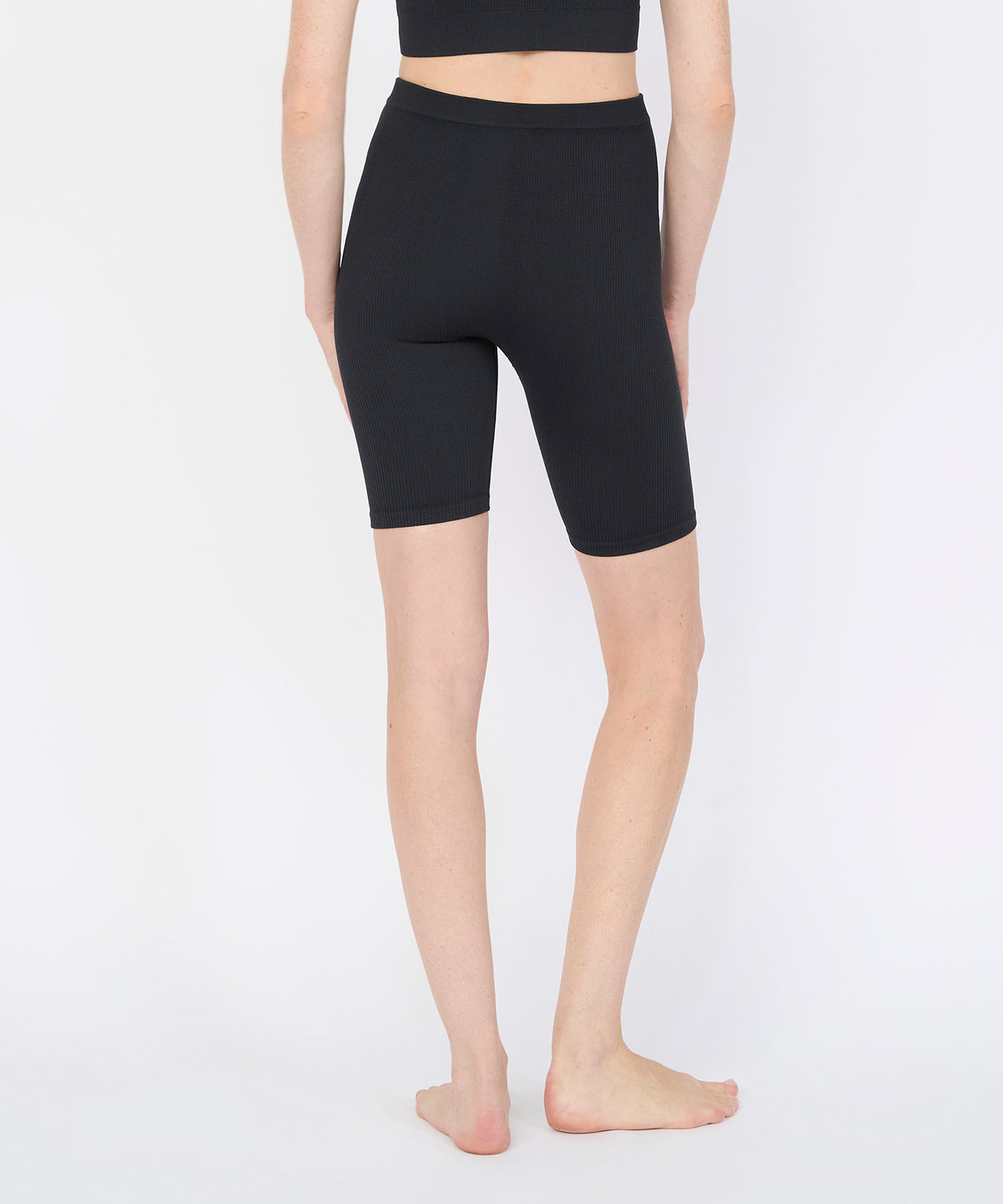 Joanne Rib Short Legging - Black