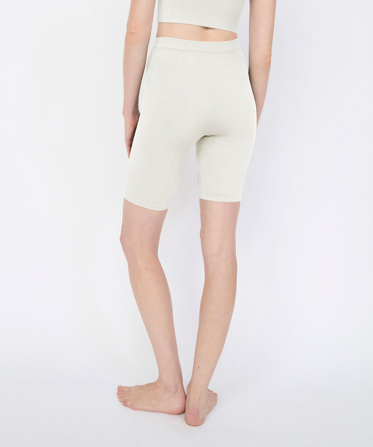 Joanne Rib Short Legging - Pearl