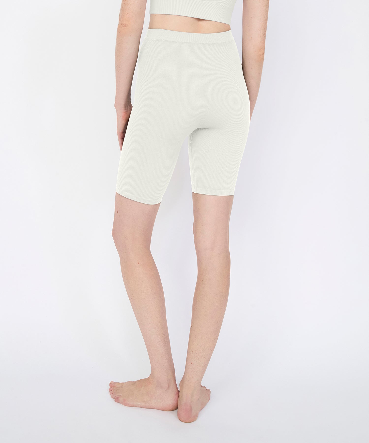 Joanne Rib Short Legging - Pearl