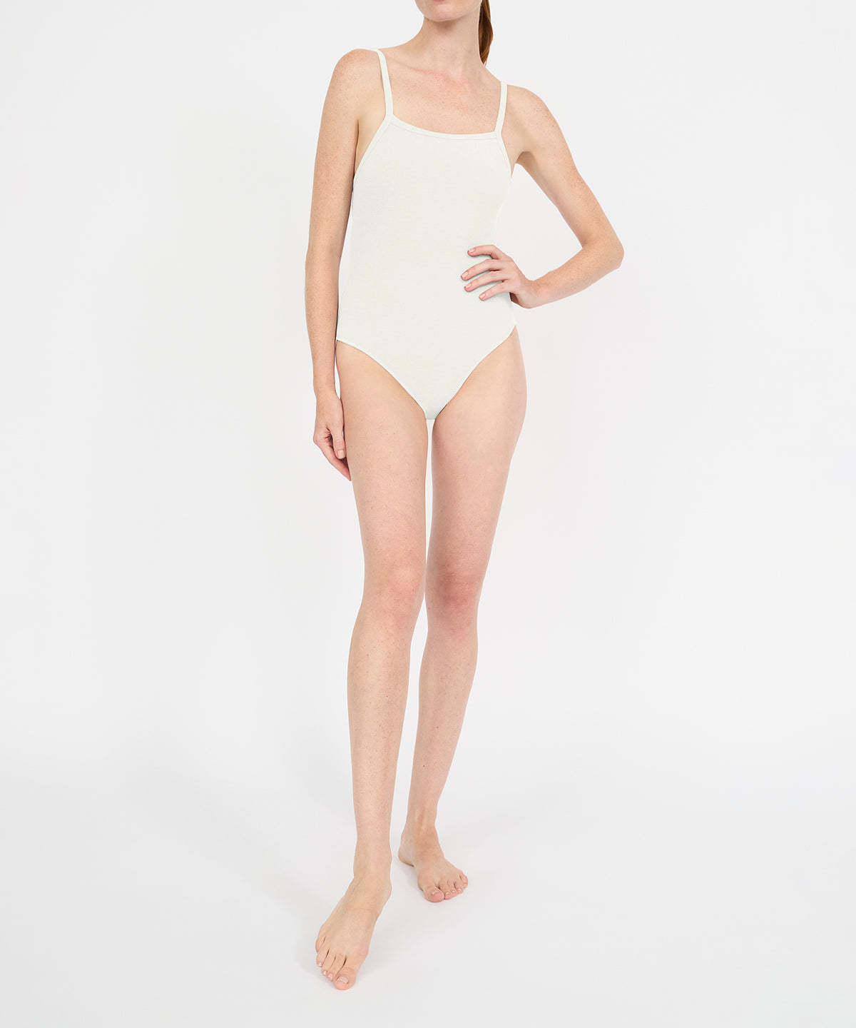 Anjelica Bodysuit - Pearl