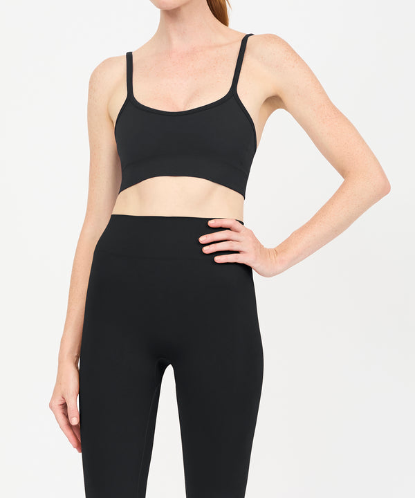 Form Movement V Neck Bra - Black