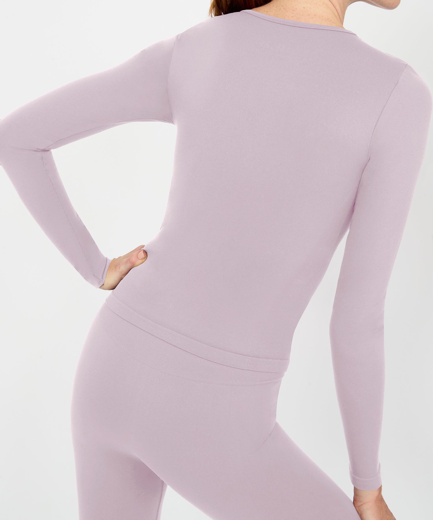 Form Movement Long Sleeve Tee - Mauve